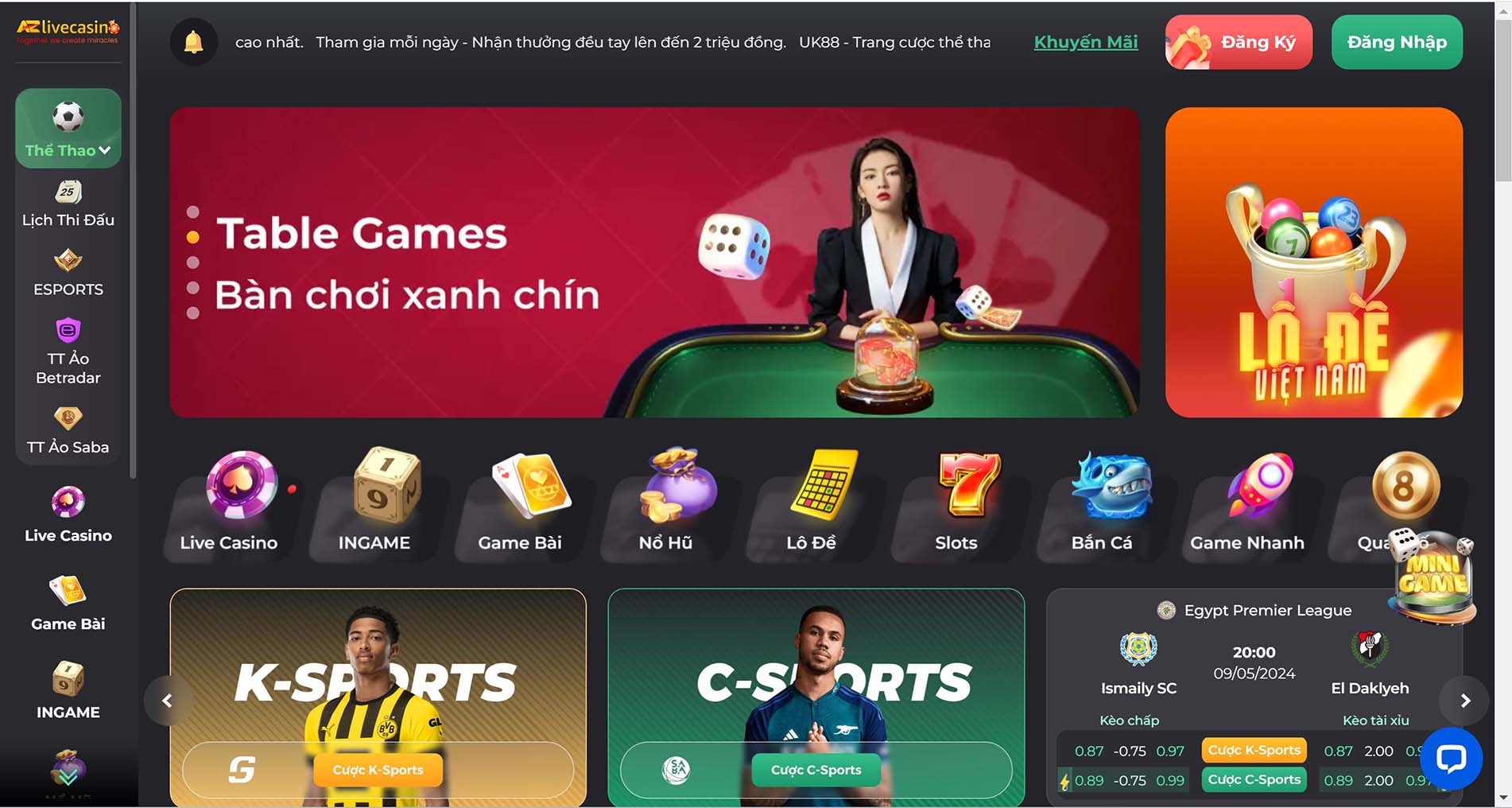 giao diện demo casino uk88